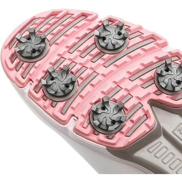 Women’s Golf Shoes White Pink Spiked Comfort Grip Waterproof Sneakers Size 9 - Picture 2 of 7